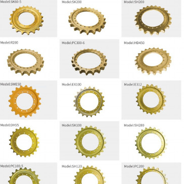 Excavator spare parts SK60-50 SK200 SH200 R200 PC300-6 EX100 E312 PC60-7 for excavator sprocket